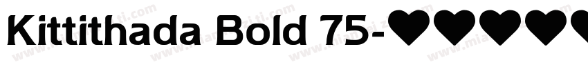Kittithada Bold 75字体转换